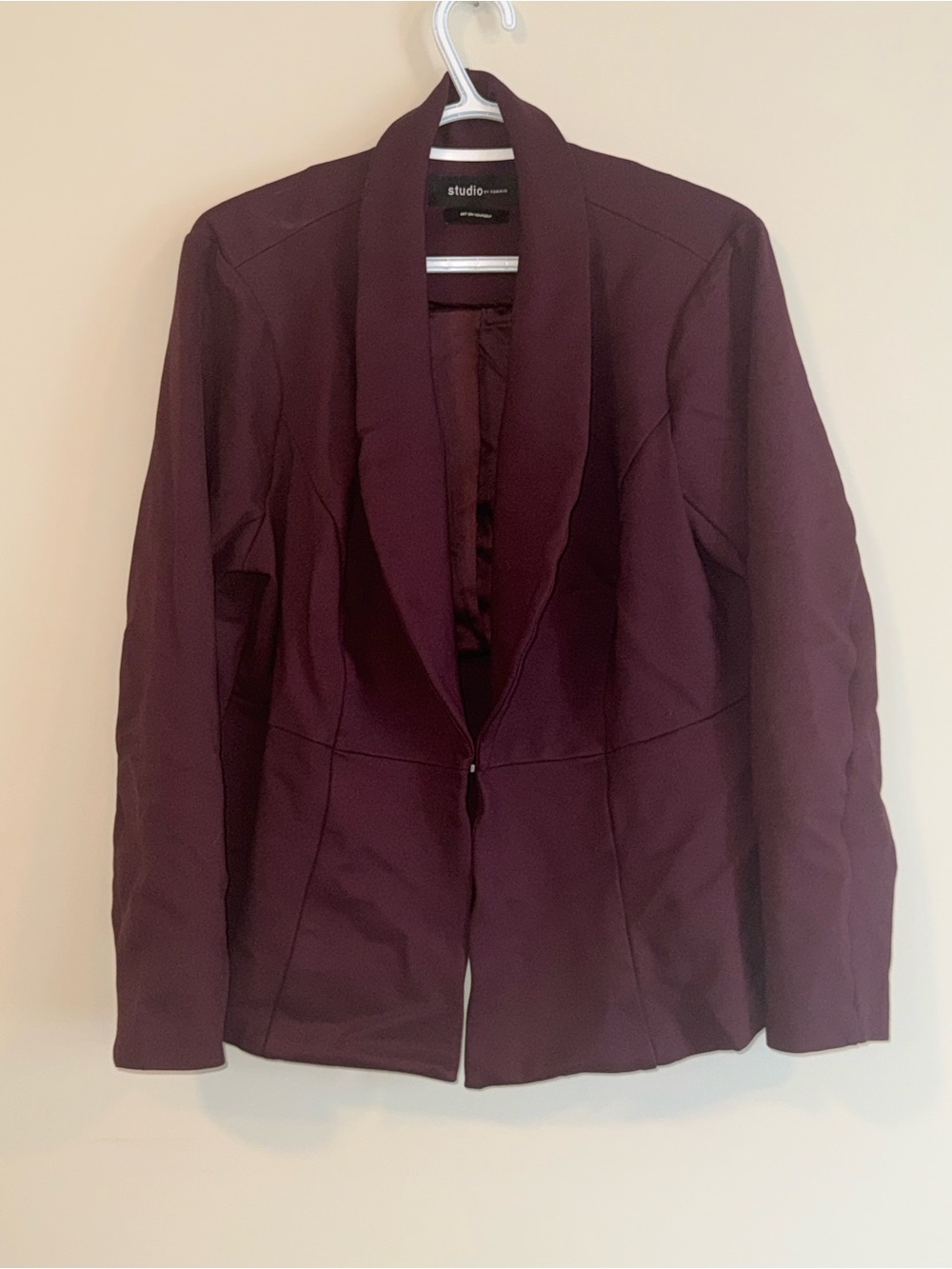 torrid Plum Shawl Collar Blazer Cardigan